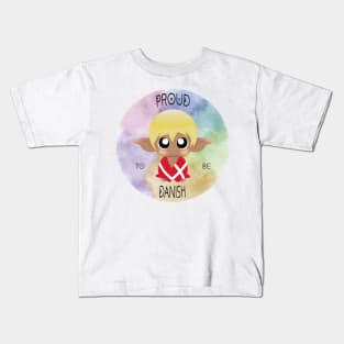 Proud to be Danish (Sleepy Forest Creatures) Kids T-Shirt
